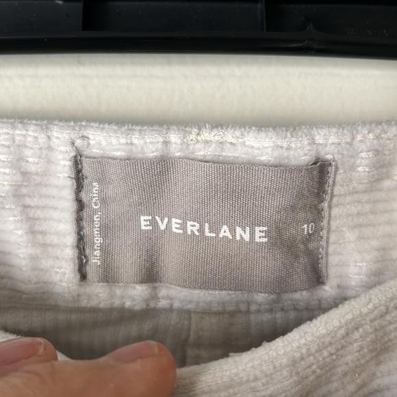 Everlane EUC off white corduroy pants size 10 - Picture 2 of 5